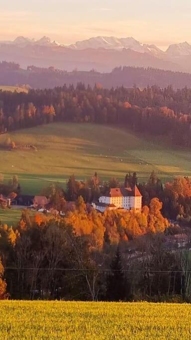 Ferienwohnung Auf Bauernhof Mit Hotpot Und Sauna Sumiswald Exteriör bild